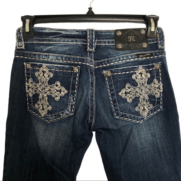 Miss Me Embellished Cross Boot Cut Jeans - Picture 4 of 6